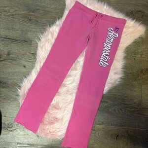 Aeropostale Y2K Low Rise Vibrant Pink Lounge Pants